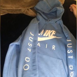 Sky blue Nike air hoodie
